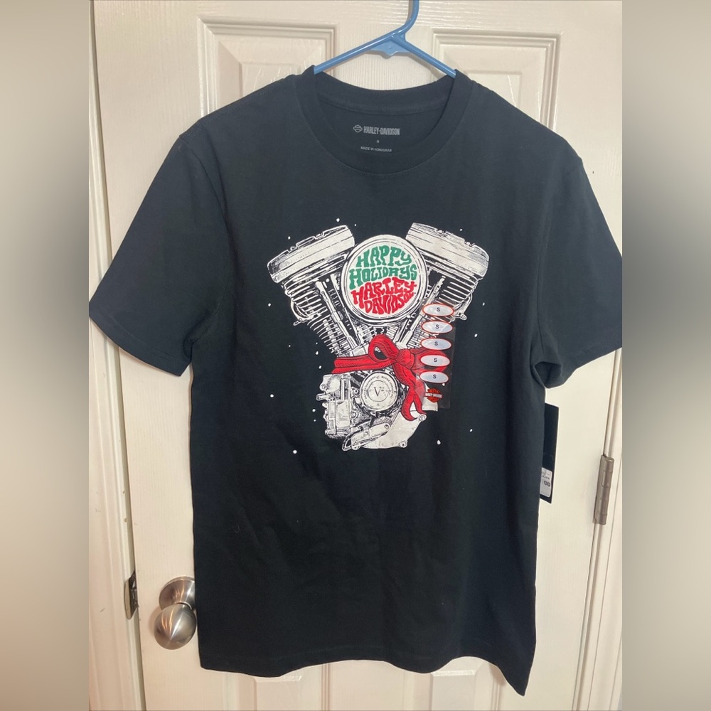 NWT Harley-Davidson Black Holiday Engine Size S. 012025-0014